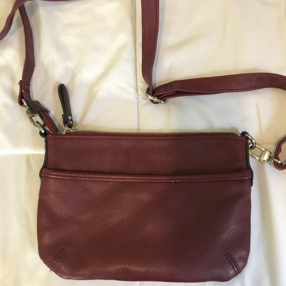 Merona burgundy cross body